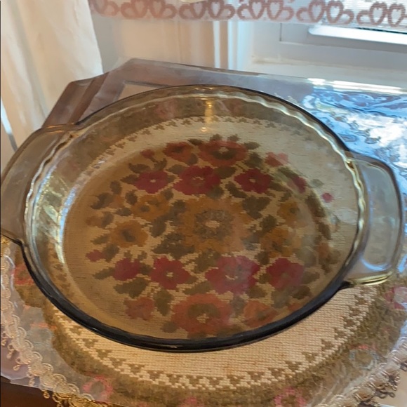 Anchor Hocking Amber Deep Pie Plate Ovenware - Picture 4 of 5